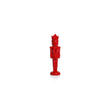 Zodax Hartwin Ceramic Red Nutcracker Figurines, Set of 4, Holiday Tabletop Dcor