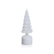 Zodax 11.75" LED Glass Rotating Tree, Holiday Lighted Table Dcor