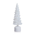 Zodax 15.75" LED Glass Rotating Tree, Holiday Lighted Table Dcor