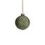 Zodax 3.25" Matte Green Metallic Glass Ball Christmas Ornaments, Set of 6