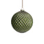 Zodax Matte Green 4-Piece Set Metallic 4.75" Glass Ball Christmas Ornaments
