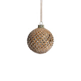 Zodax 3.25" Shiny Gold Metallic Glass Ball Christmas Ornaments, Set of 6