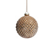 Zodax 4" Shiny Gold Metallic Glass Ball Christmas Ornaments, Set of 6