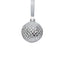 Zodax 3.25" Shiny Silver Metallic Glass Ball Christmas Ornaments, Set of 6