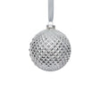 Zodax 4" Shiny Silver Metallic Glass Ball Christmas Ornaments, Set of 6