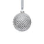 Zodax 4" Shiny Silver Metallic Glass Ball Christmas Ornaments, Set of 6