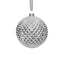 Zodax Shiny Silver 4-Piece Set Metallic 4.75" Glass Ball Christmas Ornaments