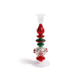 Zodax 10.25" Holiday Mercury Glass Taper Candle Holders, Set of 4