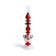 Zodax 13" Holiday Mercury Glass Taper Candle Holders, Set of 4