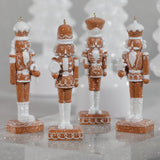 Zodax Adelard Gingerbread Soldier Resin Ornaments, 12 Hanging Pieces (3 Sets of 4 Assorted)