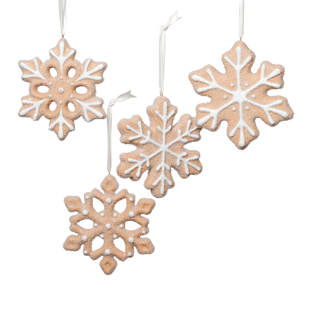 Zodax Assorted Cookie Christmas Ornaments, 8 Hanging Pieces (2 Sets of 4)