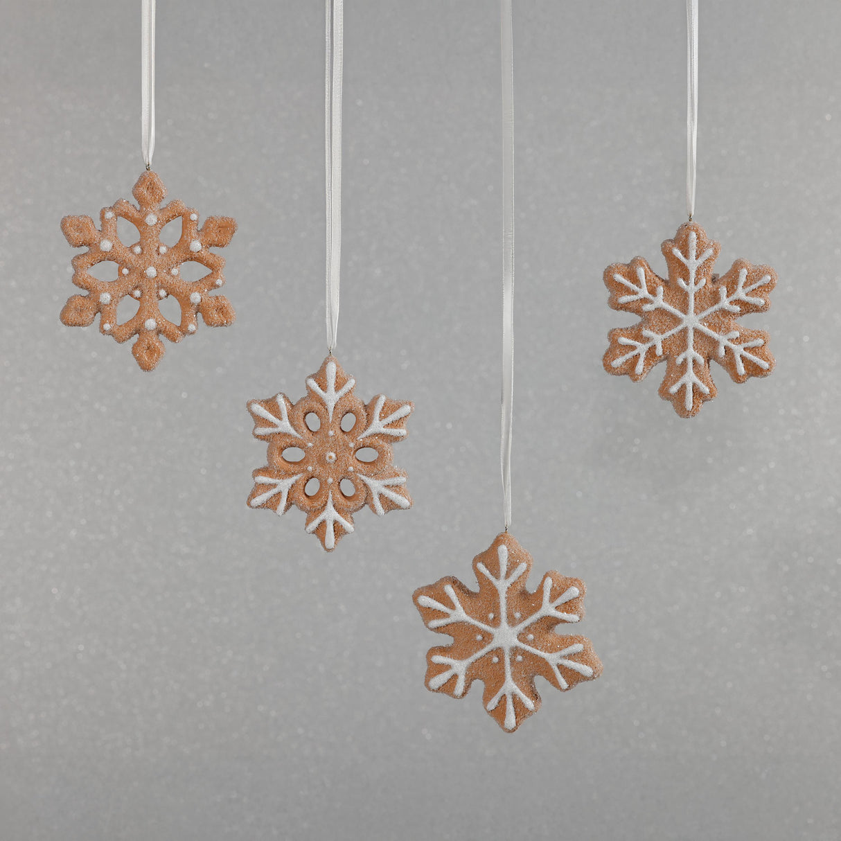 Zodax Assorted Cookie Christmas Ornaments, 8 Hanging Pieces (2 Sets of 4)