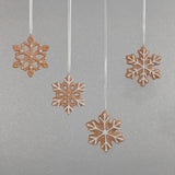 Zodax Assorted Cookie Christmas Ornaments, 8 Hanging Pieces (2 Sets of 4)
