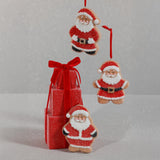 Zodax Assorted Cookie Christmas Ornaments, 6 Hanging Pieces (2 Sets of 3)