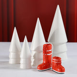 Zodax Red Aprs Ski Boot Holiday Ornaments, 6 Hanging Pieces (3 Sets of 2 Assorted Sizes)