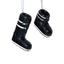Zodax Black Aprs Ski Boot Holiday Ornaments, 6 Hanging Pieces (3 Sets of 2 Assorted Sizes)