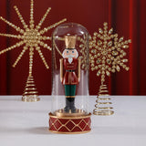 Zodax LED Soldier in Glass Cloche Christmas Tabletop Ornament
