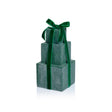 Zodax 8.5" Green Stacked Presents Holiday Decorative Resin Figurine