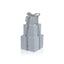 Zodax 8.5" Silver Stacked Presents Holiday Decorative Resin Figurine