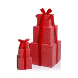 Zodax 8.5" Red Stacked Presents Holiday Decorative Resin Figurine