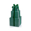 Zodax 16.5" Green Stacked Presents Holiday Decorative Resin Figurine