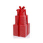 Zodax 16.5" Red Stacked Presents Holiday Decorative Resin Figurine