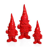 Zodax 9" Whimsical Fun Gesture Gnome Holiday Tabletop Figurines, Set of 2