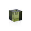 Zodax Cube Green Romy Decorative Crystal Glass Taper Candle Holder