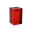 Zodax Square Column Red Romy Decorative Crystal Glass Taper Candle Holder