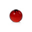 Zodax Round Red Romy Decorative Crystal Glass Taper Candle Holder