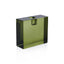 Zodax Rectangular Green Romy Decorative Crystal Glass Taper Candle Holder