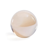 Zodax Amber Decorative Crystal Glass Ball, 4.5" Diameter