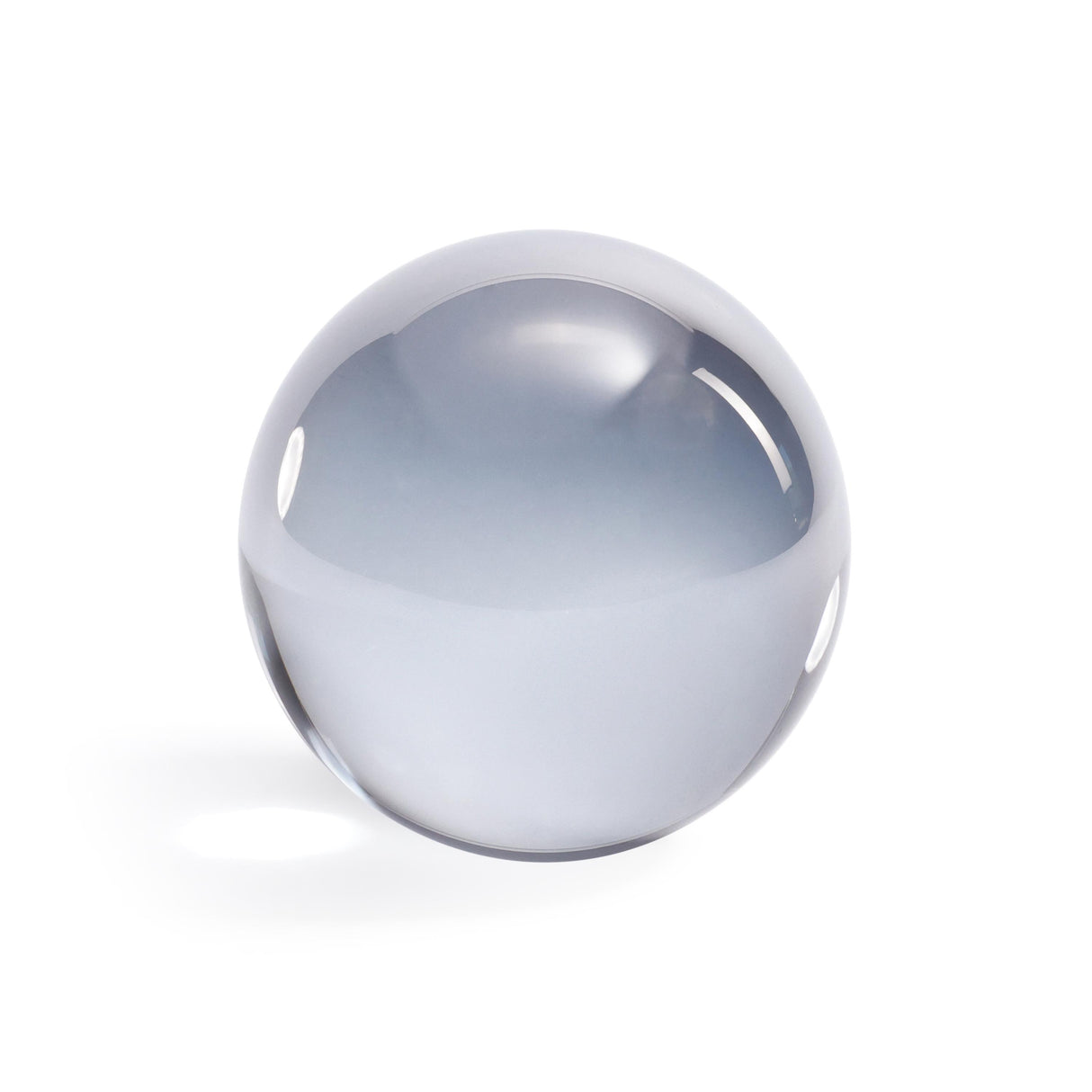 Zodax Smoke Decorative Crystal Glass Ball, 4.5" Diameter