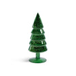 Zodax Green Mercury Glass Christmas Tabletop Trees, Set of 4, 9" Tall