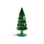 Zodax Green Mercury Glass Christmas Tabletop Trees, Set of 4, 9" Tall