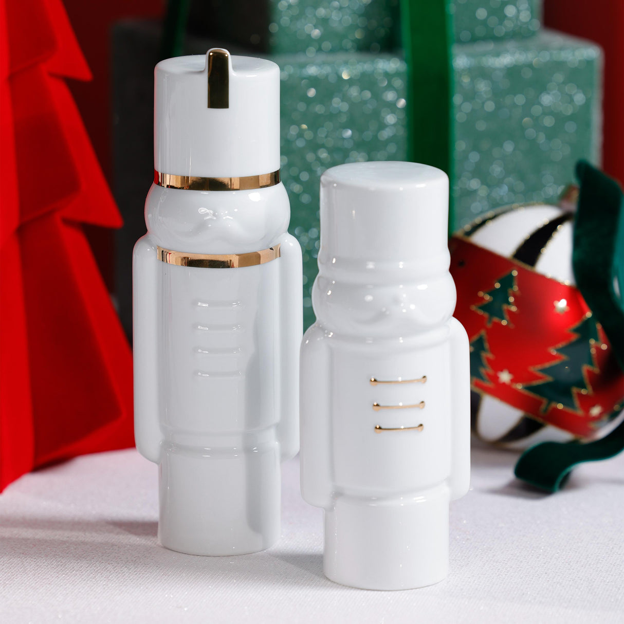 Zodax Holiday Snow Soldier Porcelain, Decorative Seasonal Tabletop Dcor