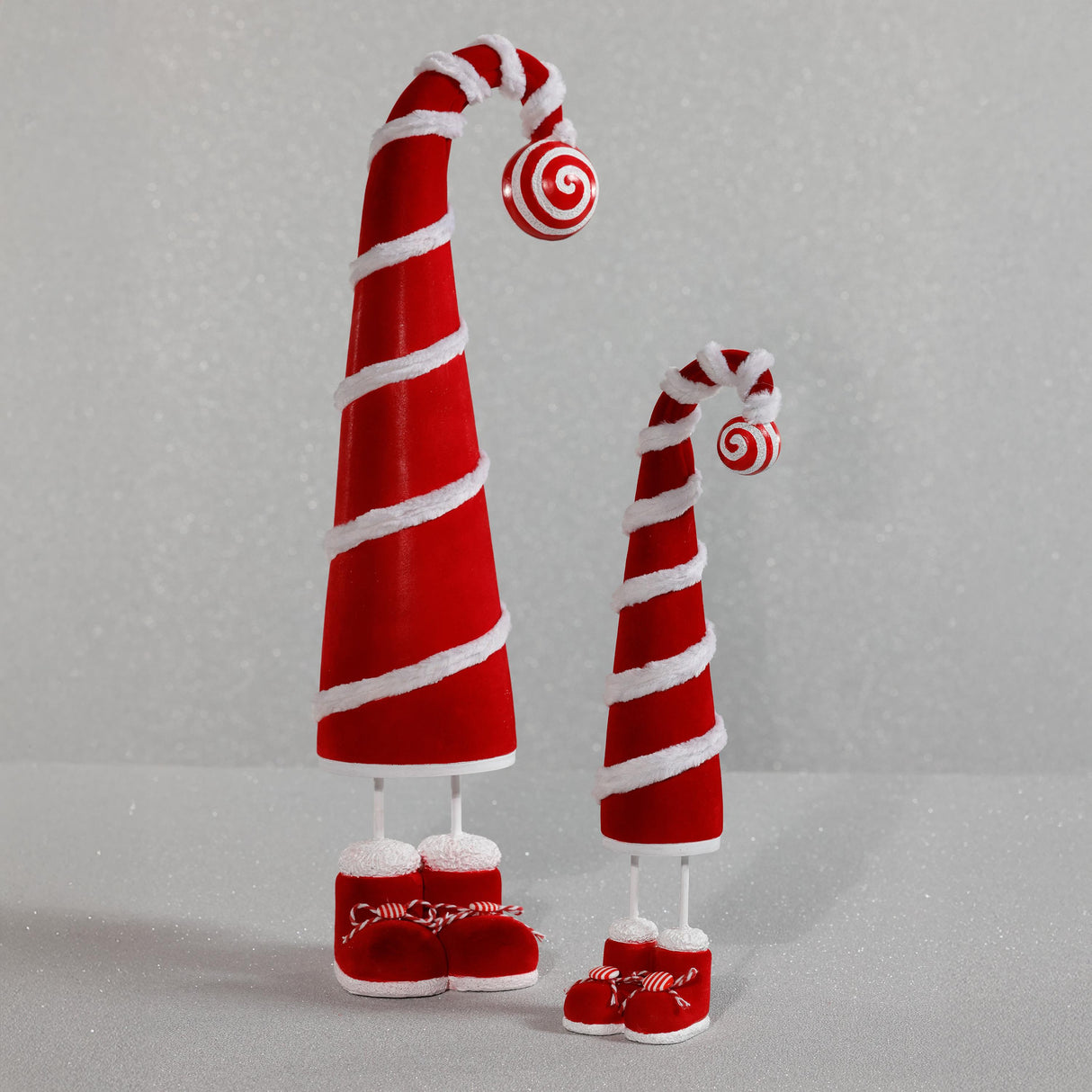 Zodax 19" Whimsical Candy Cane Hat Christmas Figure