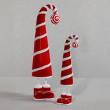 Zodax 19" Whimsical Candy Cane Hat Christmas Figure