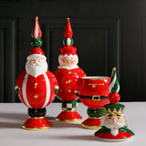 Zodax Hand-Painted Ceramic Cookie Jar, Set of 3 Assorted Styles