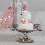 Zodax Glass Standard Poodle Christmas Hanging Ornaments, Set of 12