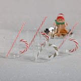 Zodax Holiday Glass Mugs, Set of 5 Assorted Styles