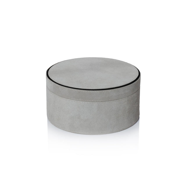 Zodax Large Arden Suede Leather Decorative Box
