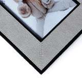 Zodax 4" x 6" Arden Suede Leather Tabletop Photo Frame