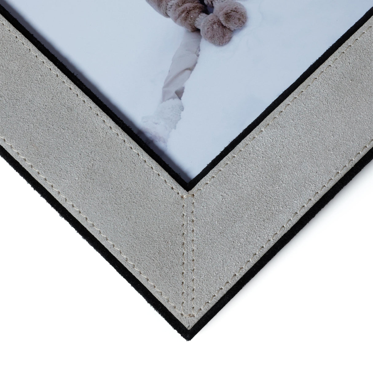 Zodax 5" x 7" Arden Suede Leather Tabletop Photo Frame