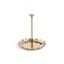 Zodax Gold Lucente Polished Scalloped Metal Display & Serving Tray