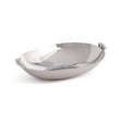 Zodax Nickel Lucente Polished Oval Metal Serving Bowls