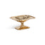 Zodax Gold Lucente Polished Stainless Steel Footed Serving Dish