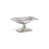 Zodax Nickel Lucente Polished Stainless Steel Footed Serving Dish