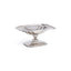 Zodax Nickel Lucente Polished Stainless Steel Footed Serving Dish