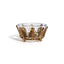 Zodax Gold Fort dHiver Glass & Metal Bowl, Decorative & Serving